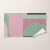 Art Deco Samenstelling Roze en Groen #5 Bad Handdoek (Handdoek)