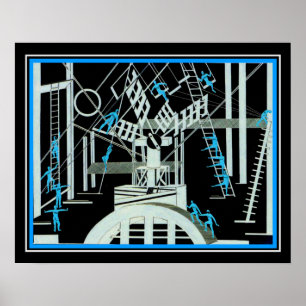 Art Deco 'Satanic Ballet' - Aleksandra Ekster 1922 Poster