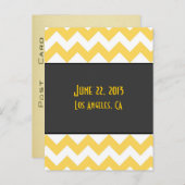 Art Deco Save the Date Briefkaart (Voorkant / Achterkant)