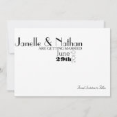 Art Deco Save the Date | Foto Uitnodiging (Achterkant)