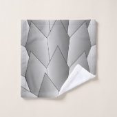 Art Deco Scales Design Grey Bath Towel Set Bad Handdoek (Wasdoekje)