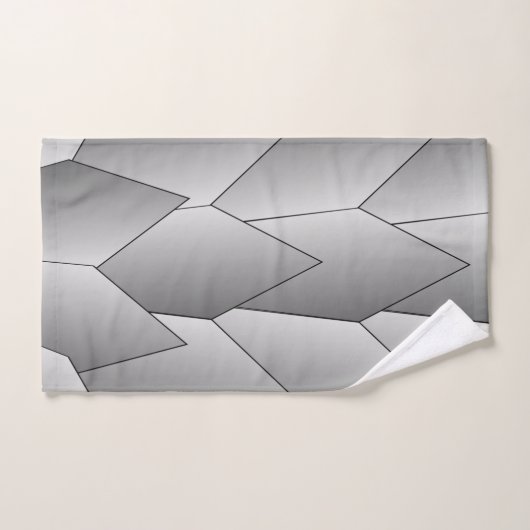 Art Deco Scales Design Grey Bath Towel Set Bad Handdoek (Handdoek)