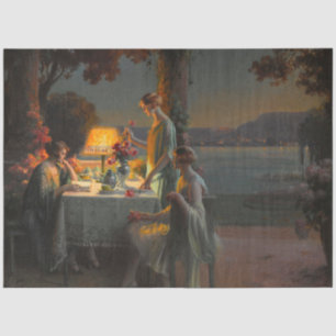 Art Deco Scene door Delphin Enjolras Decoupage Tissuepapier