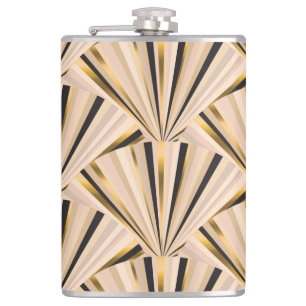 Art Deco Schalen: Geometrische Gouden Glamour Heupfles