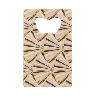 Art Deco Schalen: Geometrische Gouden Glamour Kredietkaart Flessenopener