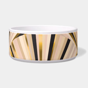 Art Deco Schalen: Geometrische Gouden Glamour Voerbakje