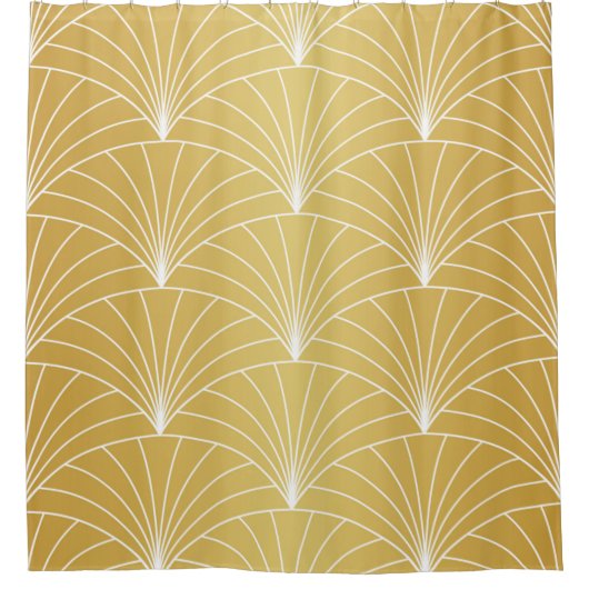 Art Deco Seamless Pattern. Geometric Styli Douchegordijn (Voorkant)
