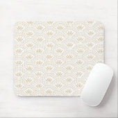 Art Deco Seigaiha Wave Pattern Muismat (Met muis)