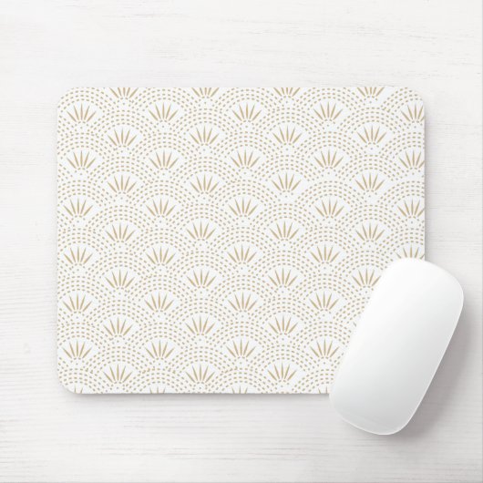 Art Deco Seigaiha Wave Pattern Muismat (Met muis)