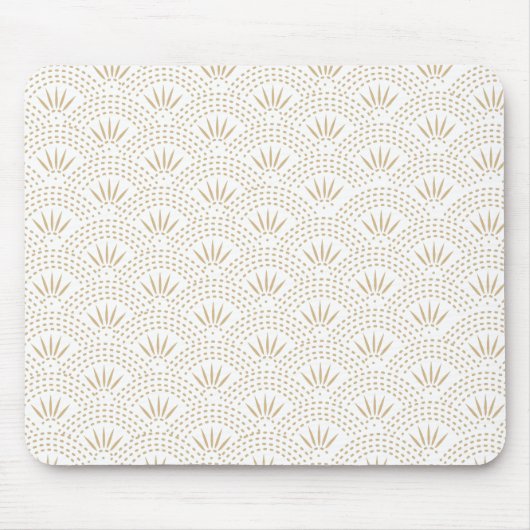 Art Deco Seigaiha Wave Pattern Muismat (Voorkant)