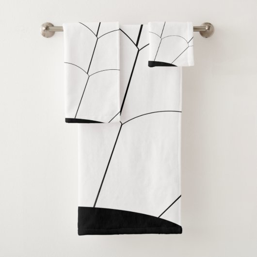 Art Deco Shell Design Black and White (En situation)