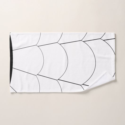 Art Deco Shell Design Black and White (Serviette à main)