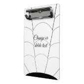 Art Deco Shell Design Black en White Mini Klembord (Angled2)