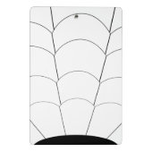 Art Deco Shell Design Black en White Mini Klembord (Achterkant)