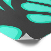 Art Deco Shell Vorm Poster (Hoek)