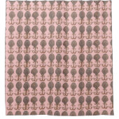 Art Deco Shells Waterverf Patroze Douchegordijn (Voorkant)