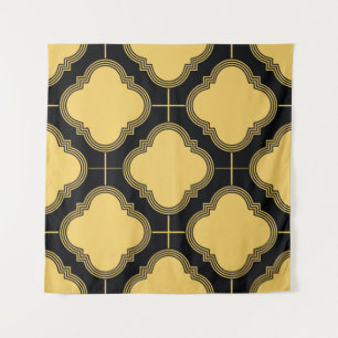 Art deco: sierlijke naadloze elegantie. wandkleed