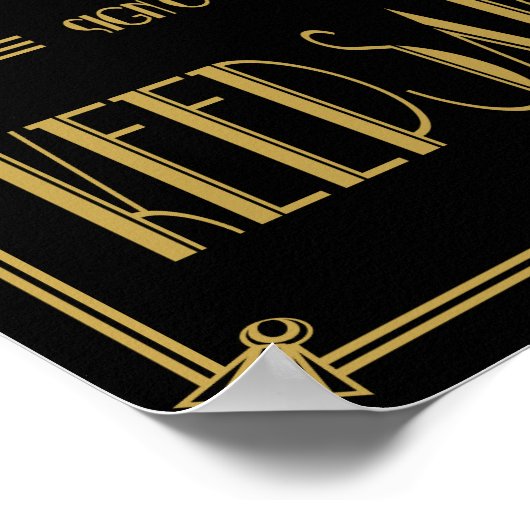 Art Déco S'il vous plaît signer notre mariage de c (Coin)