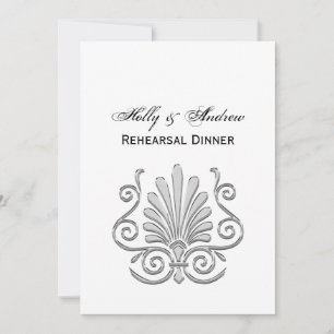 Art Deco Silver Plume Arabesque Kaart