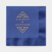 Art déco simple et élégant #1 Mariage Nom du coupl (Recto)