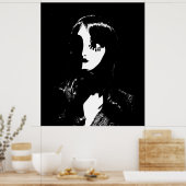 Art Déco - Sin City Style Femme - Noir & Blanc (Cuisine)