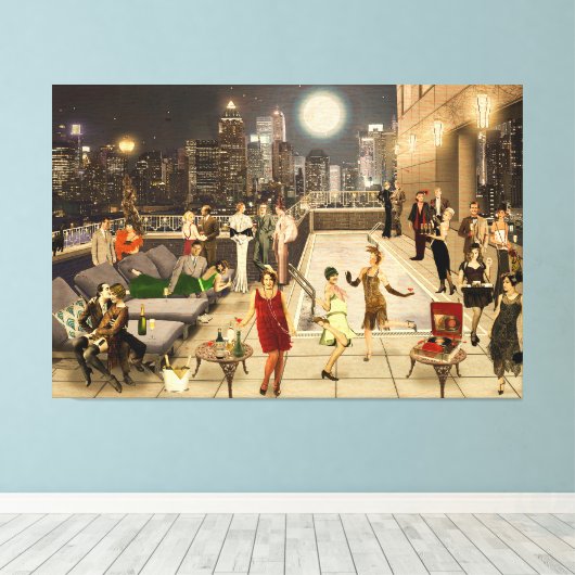 Art Déco Skyline (Insitu (Plancher de Bois))