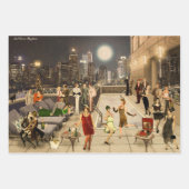 Art Déco Skyline Inpakpapier Vel (Voorkant)