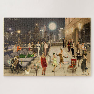 Art Déco Skyline Legpuzzel