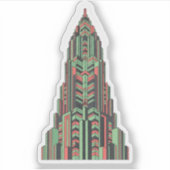 Art Deco Skyscraper Sticker (Devant)