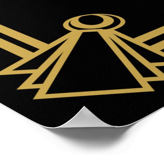 Art Deco "Snoep Bar" Gatsby style Black & Gold Poster (Hoek)