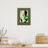 Art Deco Socialite Poster (Keuken)