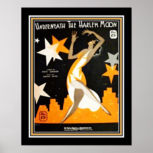 Art déco "Sous la lune de Harlem" (Devant)