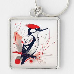 Art Deco Specht Sleutelhanger