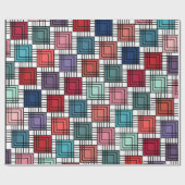 Art Deco Squares Cadeaupapier (Vlak)