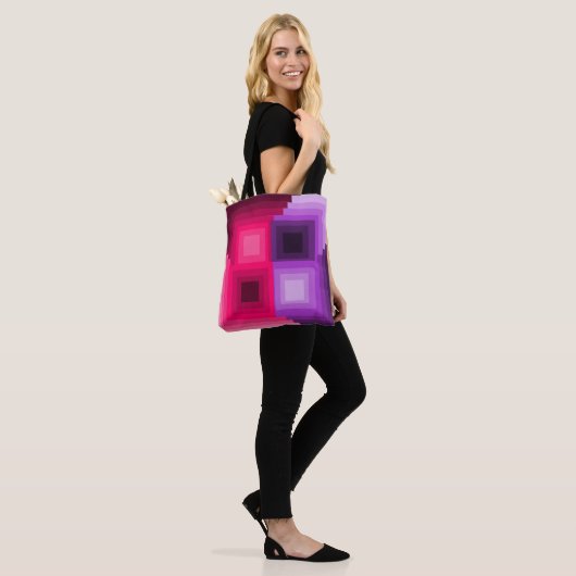 Art Deco Squares Draagtas (Op model)