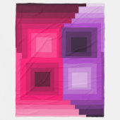 Art Deco Squares Fleece Deken (Voorkant)