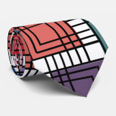 Art Deco Squares Stropdas (Opgerold)