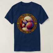 Art Deco Standaard Poedel Cool Poedel Art T-shirt (Design voorkant)