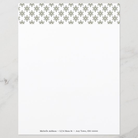 Art Deco Stars Aangepaste papiervellen (Voorkant)