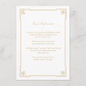 Art Deco stijl bruiloft invoegen Kaart (Voorkant)