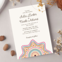  Art Deco stijl Mandala bruiloft