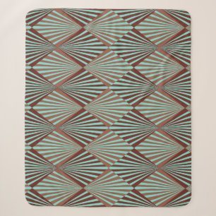 Art Deco stijl, naadloze textuur. Sherpa Deken