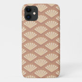 Art Deco stijlpatroon in roos kleur Case-Mate iPhone Case (Achterkant)