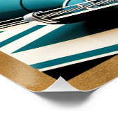 Art Deco Streamlined Car Poster (Coin)