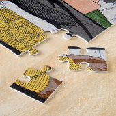 Art Deco Street Scene Legpuzzel (Zijkant)