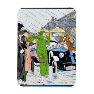 Art Deco Street Scene Magneet