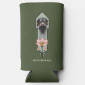 Art Deco struisvogel bloemen groen (Voorkant)