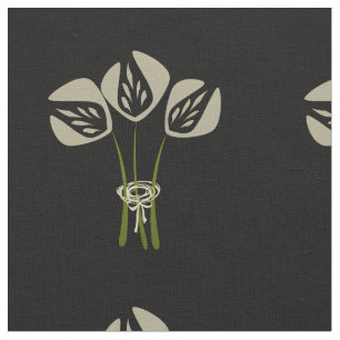Art Deco Style Bouquet Pattern Stof