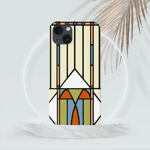 Art Deco Style Glas in lood iPhone 13 Hoesje