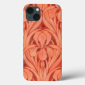 Art Deco Style Telefoonhoes in Sinaasappel Case-Mate iPhone Case (Achterkant)